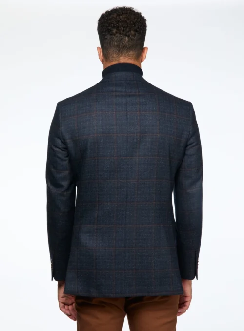 Veston Turquoise à Carreaux 'Conway' -Modeel Egante Magasin J02 1252209 TL3 scaled