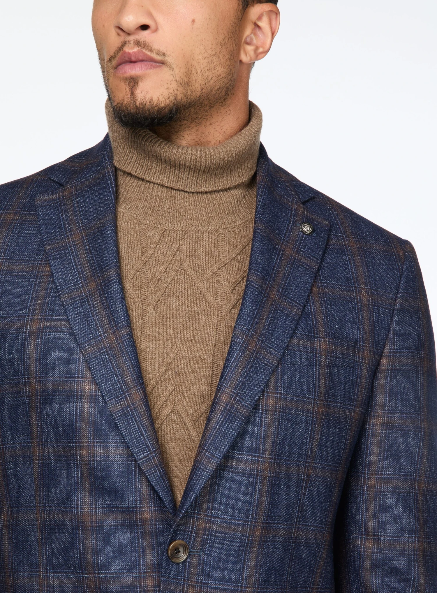 Veston Brun à Carreaux 'Conway' 4 Veston Brun à Carreaux 'Conway' – Image 2