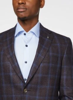 Veston Framboise à Carreaux 'Conway' -Modeel Egante Magasin J02 1252413 RSB2