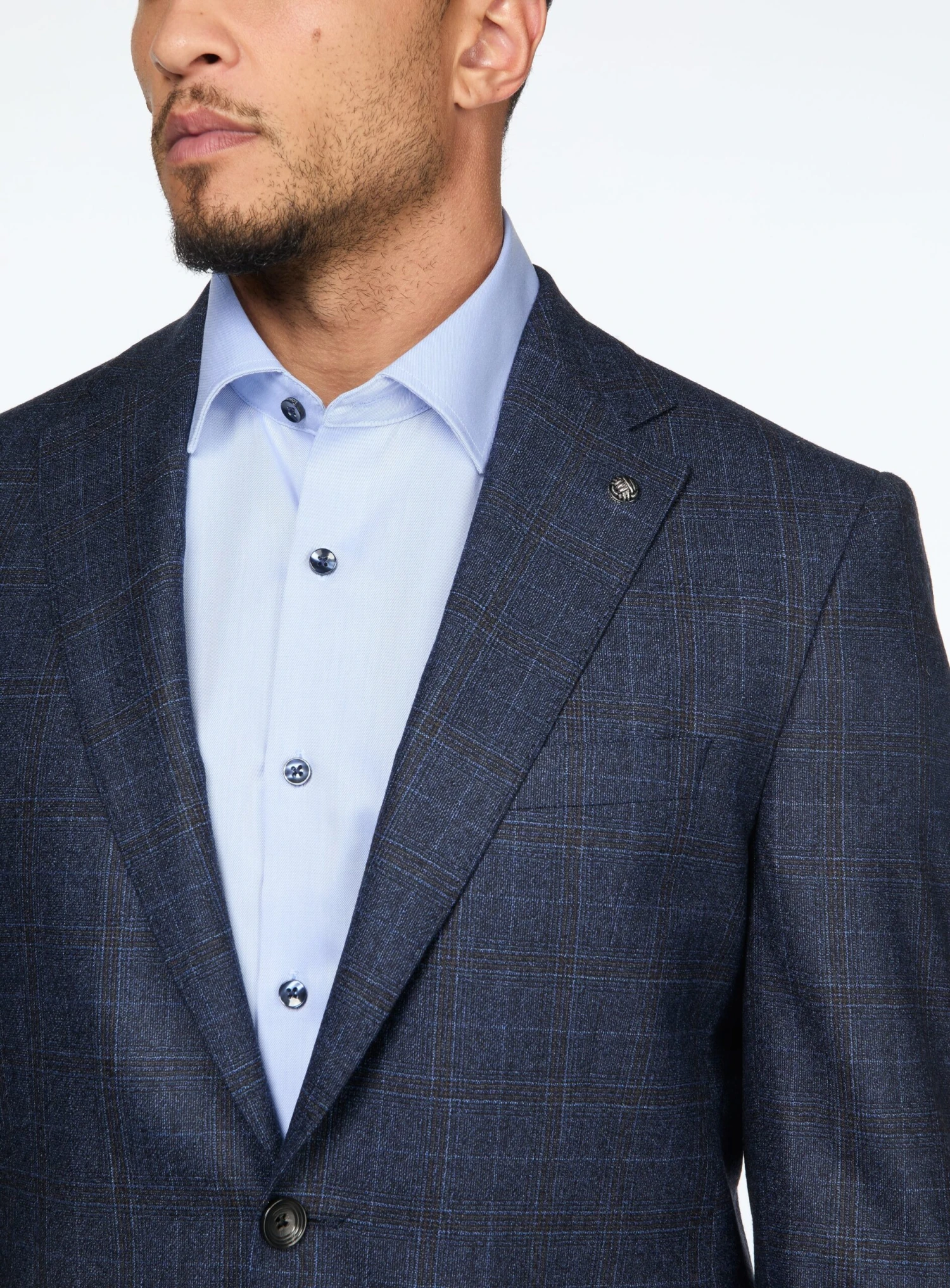 Complet Marine à Carreaux 'Esprit' 4 Complet Marine à Carreaux 'Esprit' – Image 2