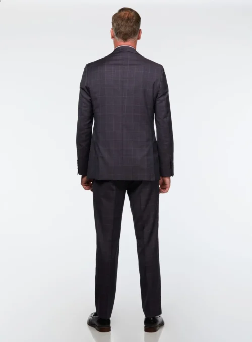 Complet à Grands Carreaux Marine Et Bruns -Modeel Egante Magasin L05 4501644 NY3 scaled