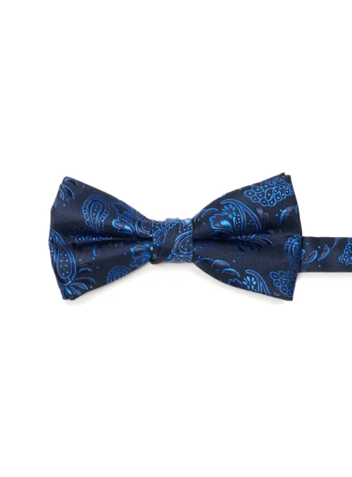 Noeud Papillon Bleu Royal Paisley