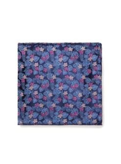 Mouchoir De Poche Bleu Tropical