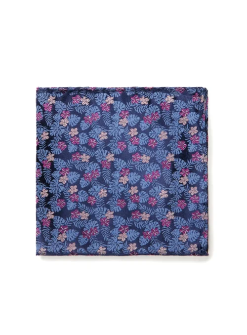 Mouchoir De Poche Bleu Tropical