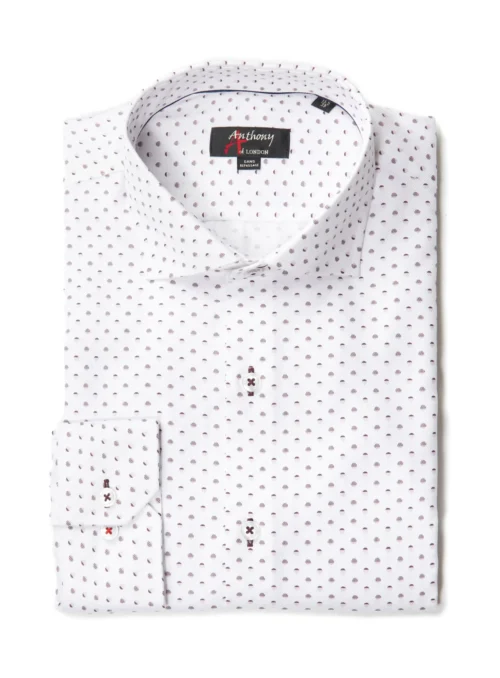 Chemise Sans Repassage à Imprimé De Sphères