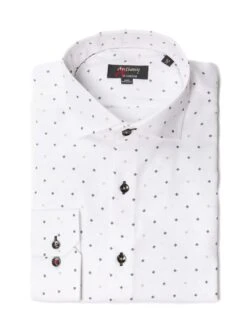 Chemise Sans Repassage à Imprimé D'ornements