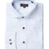 Chemise Sans Repassage à Imprimé Hachuré -Modeel Egante Magasin L07 2412616D BL