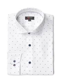 Chemise Sans Repassage à Imprimé Elliptique