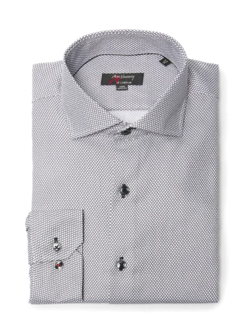 Chemise Sans Repassage à Motif Quadrillé