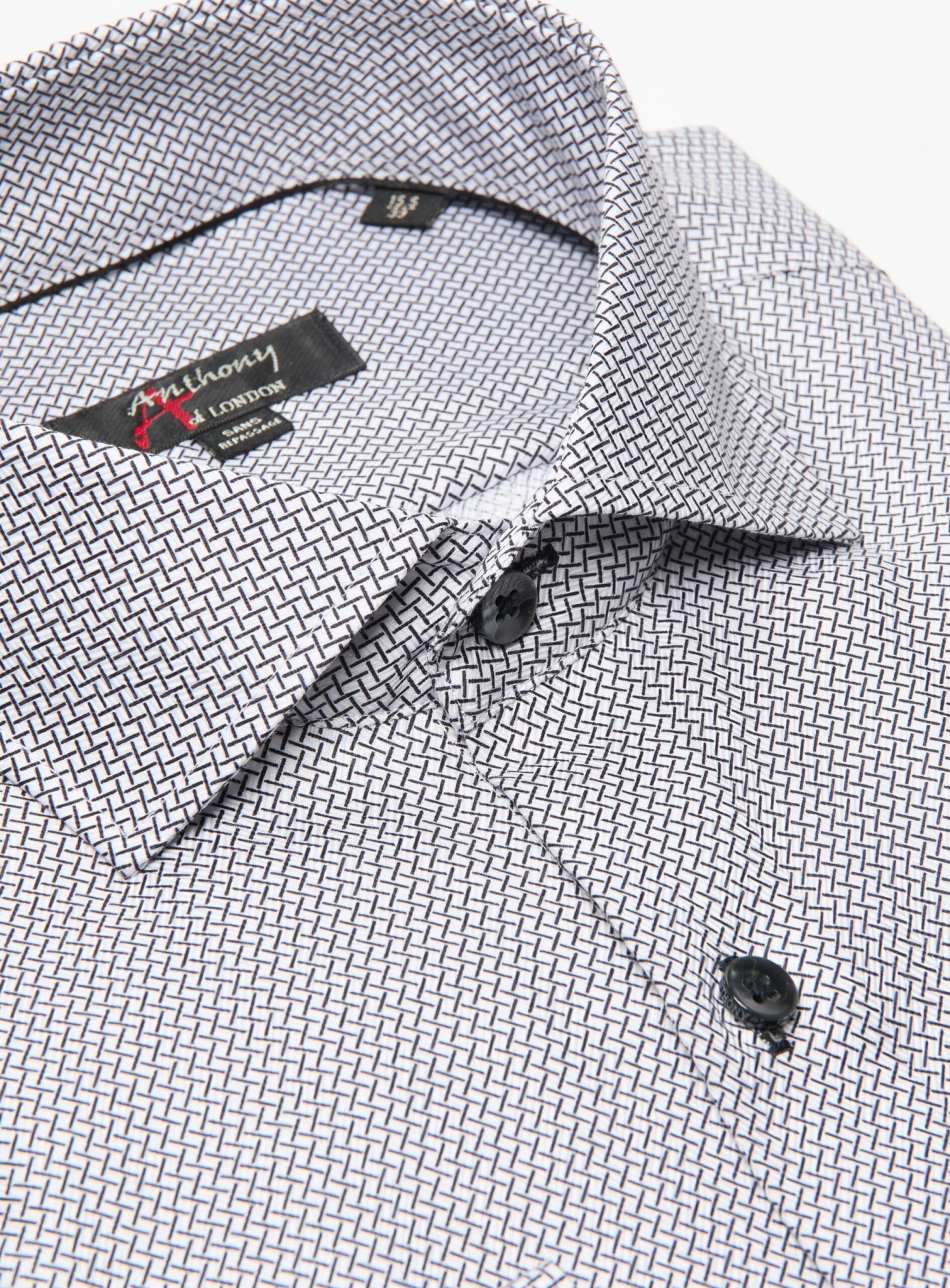 Chemise Sans Repassage à Motif Quadrillé 4 Chemise Sans Repassage à Motif Quadrillé – Image 2