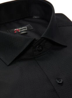 Chemise Sans Repassage à Motifs Carrés -Modeel Egante Magasin L07 2812500D BK2