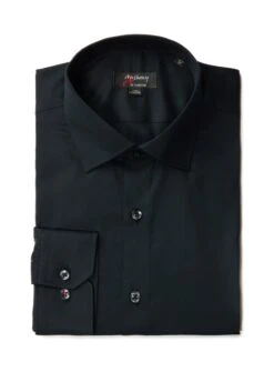 Chemise Unie Sans Repassage -Modeel Egante Magasin L07 2812501D BK