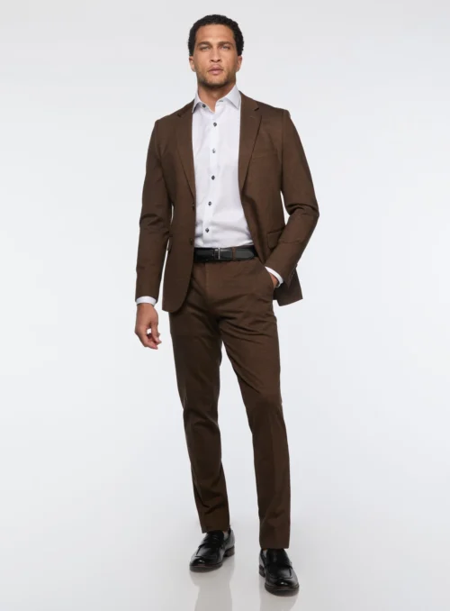 Complet Cognac En Tricot Extensible -Modeel Egante Magasin L16 4501617 CG scaled