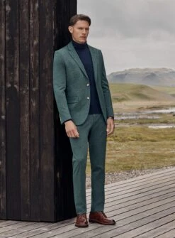 Complet Vert En Tricot Extensible