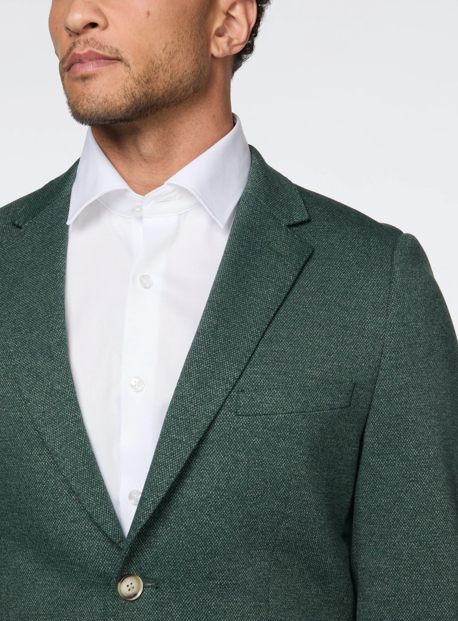 Complet Vert En Tricot Extensible 4 Complet Vert En Tricot Extensible – Image 2