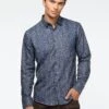 Chemise En Microfibre à Motif Paisley -Modeel Egante Magasin L18 F25ER8000 NY