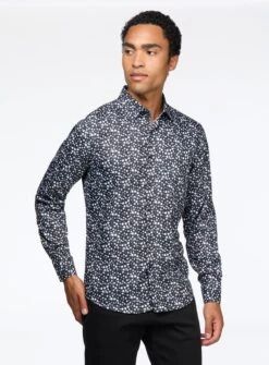 Chemise En Microfibre Ă Motif De Cercles