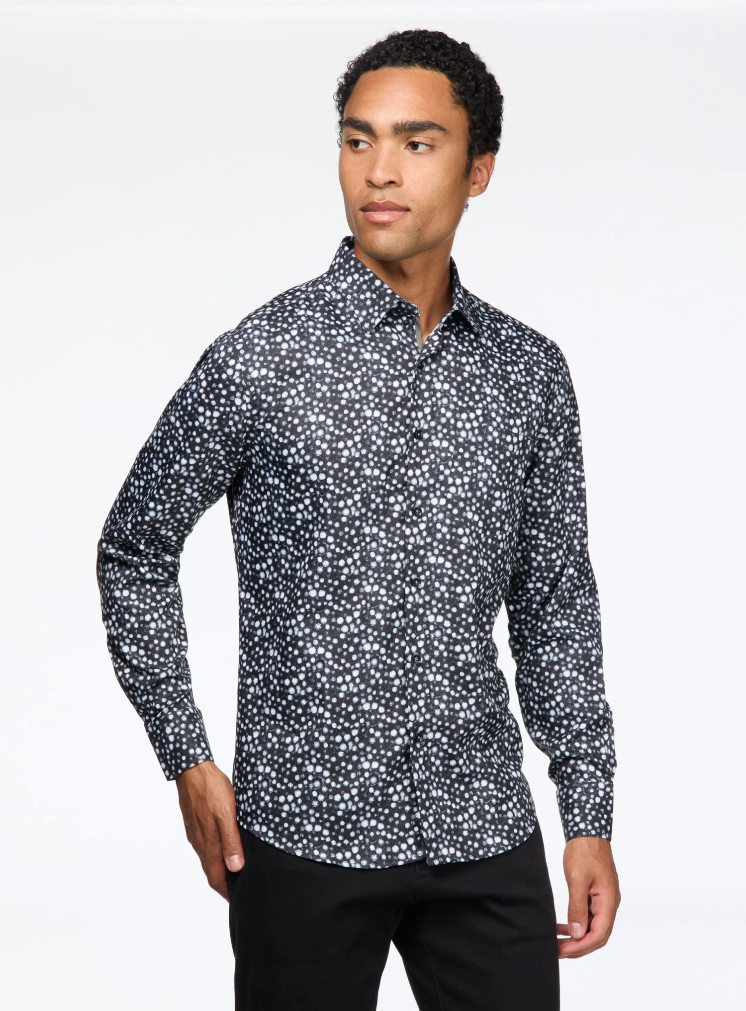 Chemise En Microfibre à Motif De Cercles 3 Chemise En Microfibre à Motif De Cercles