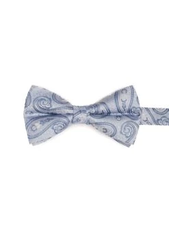 Noeud Papillon Bleu à Motif Paisley