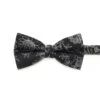 Noeud Papillon Noir à Fleurs Argentés 1 Noeud Papillon Noir à Fleurs Argentés -Modeel Egante Magasin M18 3519643 BT BK jpg