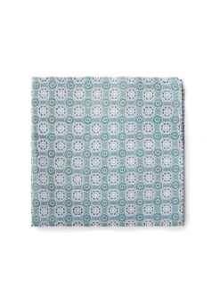 Mouchoir De Poche Vert à Médaillons