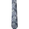 Cravate Bleue Et Grise Paisley -Modeel Egante Magasin M18 3519687 GY