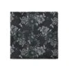 Mouchoir De Poche Noir à Fleurs Vertes -Modeel Egante Magasin M18 4419535 PS BK