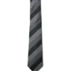 Cravate à Rayures Noires Et Grises -Modeel Egante Magasin M18 4519656 BK scaled