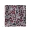 Mouchoir De Poche Bourgogne à Motif Paisley -Modeel Egante Magasin M18 4519661 PS BU