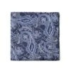 Mouchoir De Poche Bleu à Motif Paisley -Modeel Egante Magasin M18 4519662 PS RY