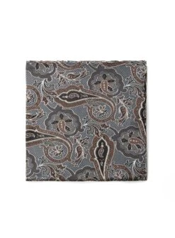 Mouchoir De Poche Brun à Motif Paisley