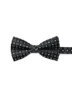 Noeud Papillon Noir à Motif De Carrés