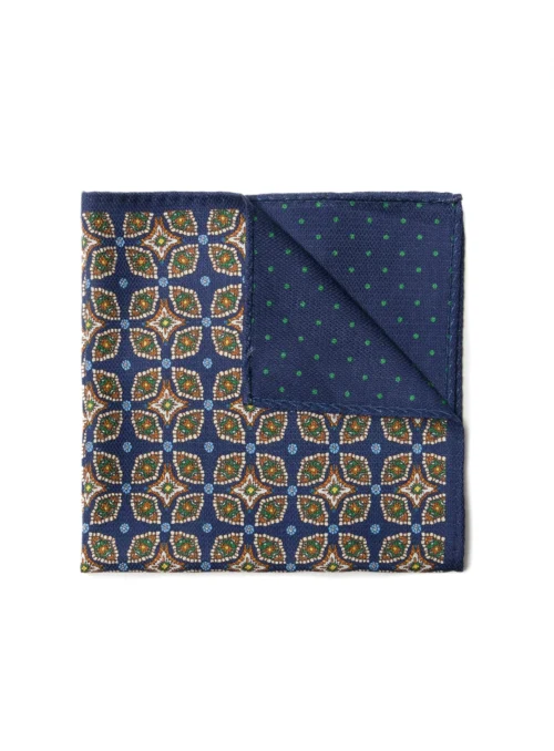Mouchoir De Poche Réversible à Motif Vert