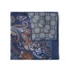 Mouchoir De Poche Réversible à Motif Bleu -Modeel Egante Magasin M18 4519686 PS BL