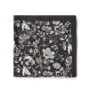 Mouchoir De Poche Réversible Noir Floral -Modeel Egante Magasin M18 4519695 PS BK