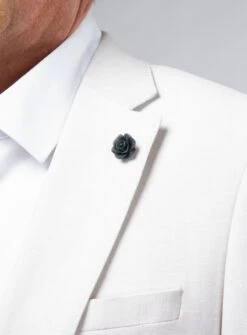 Broche à Fleur Charbon