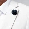 Broche à Fleur Marine