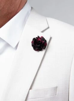 Broche à Fleur Framboise