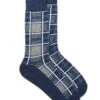 Chaussettes Marines à Carreaux -Modeel Egante Magasin M32 3521684 BL