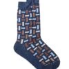 Chaussettes Bleues à Motif Tetris -Modeel Egante Magasin M32 4521681 BL
