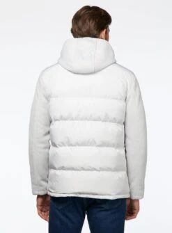 Manteau Matelassé Avec Manches En Tricot -Modeel Egante Magasin P18 7568294 OW3