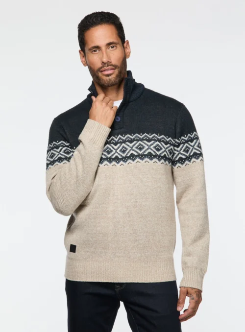 Chandail Col Montant Ă Boutons