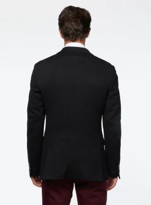 Veston En Tricot Noir -Modeel Egante Magasin P42 4503613E BK3 scaled