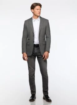 Veston à Chevrons Gris