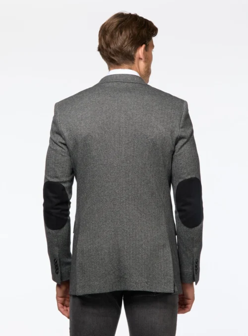 Veston à Chevrons Gris -Modeel Egante Magasin P42 4503620 GY3 scaled