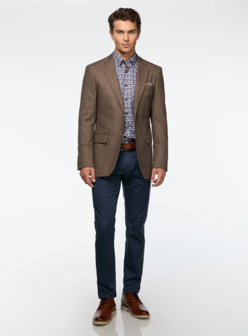 Veston En Tricot Brun