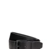 Ceinture En Cuir Noire Texturée -Modeel Egante Magasin R20 MC6838 BK scaled