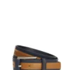 Ceinture En Cuir Marine Et Cognac -Modeel Egante Magasin R20 MC6848 1 NY scaled