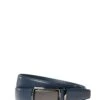 Ceinture En Cuir Marine -Modeel Egante Magasin R20 MD6245 NY