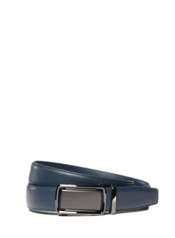 Ceinture En Cuir Marine
